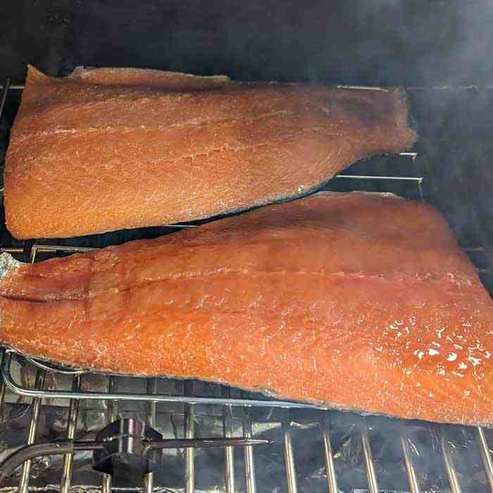 Hot smoked salmon
